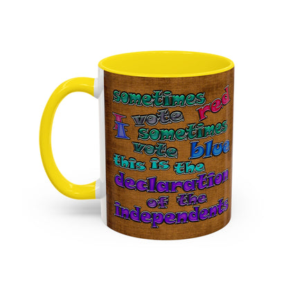 declaration of the independents - Accent Mug (brown papyrus)