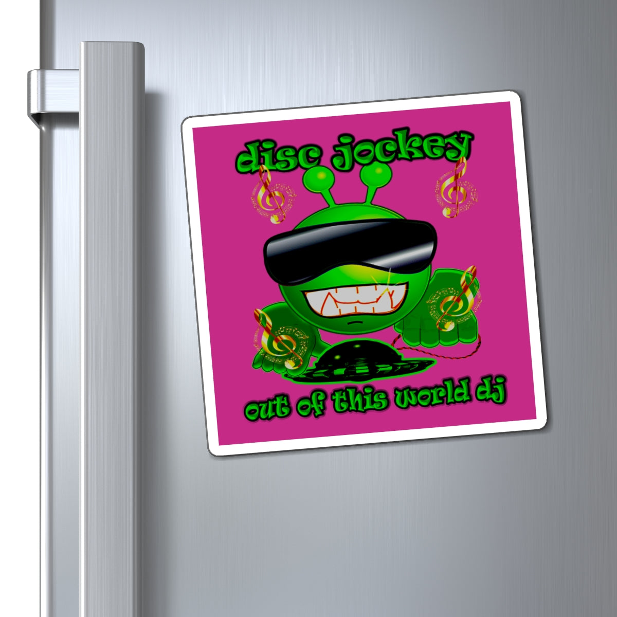 disc jockey - Magnets - (pink)