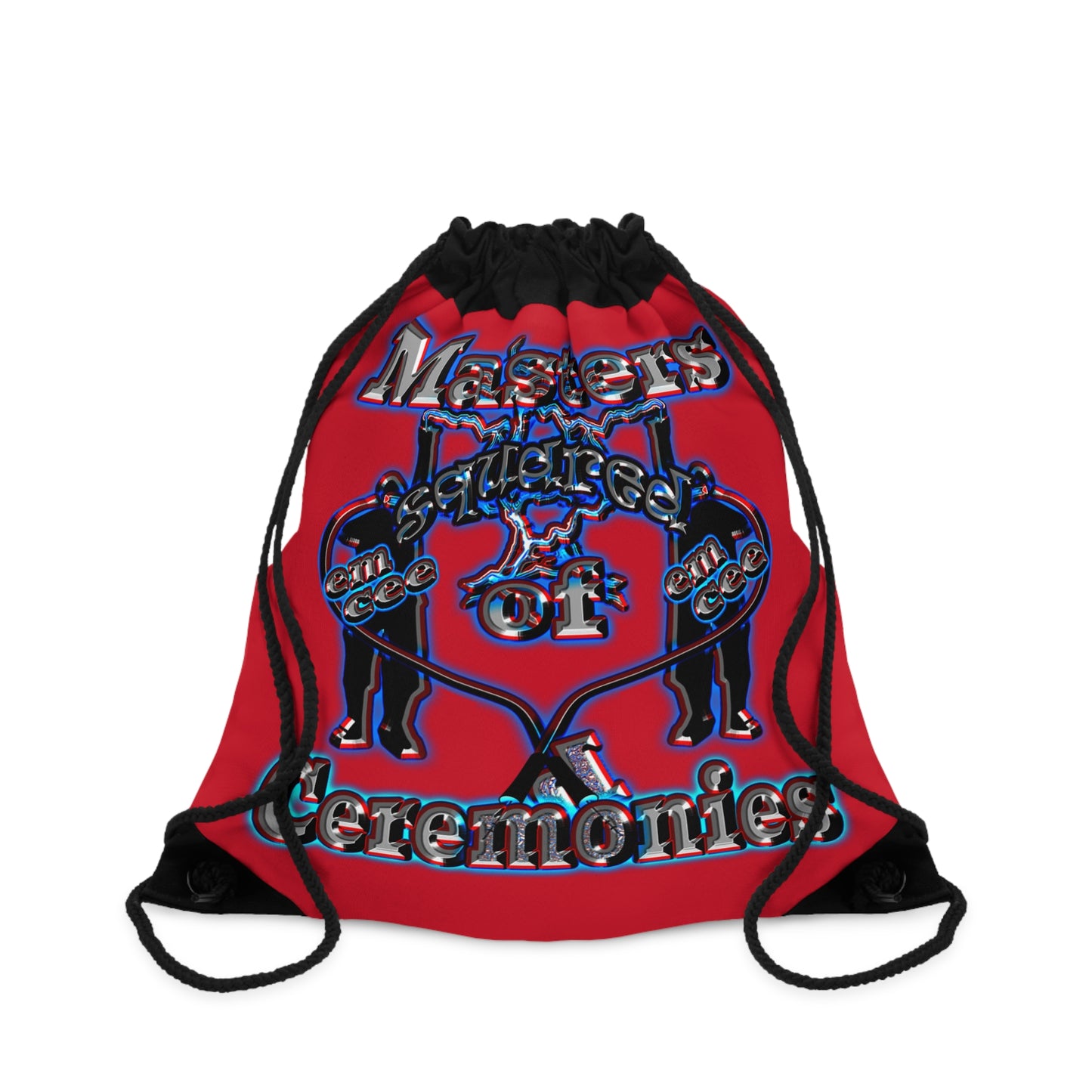em cee squared - Drawstring Bag (dark red)