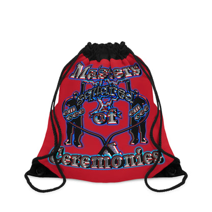 em cee squared - Drawstring Bag (dark red)