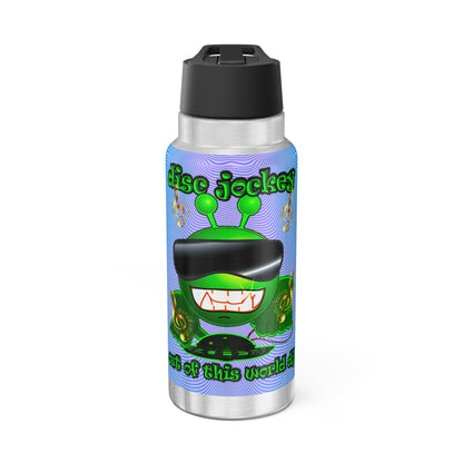 disc jockey - Gator Tumbler, 32oz (light blue-purple wave)
