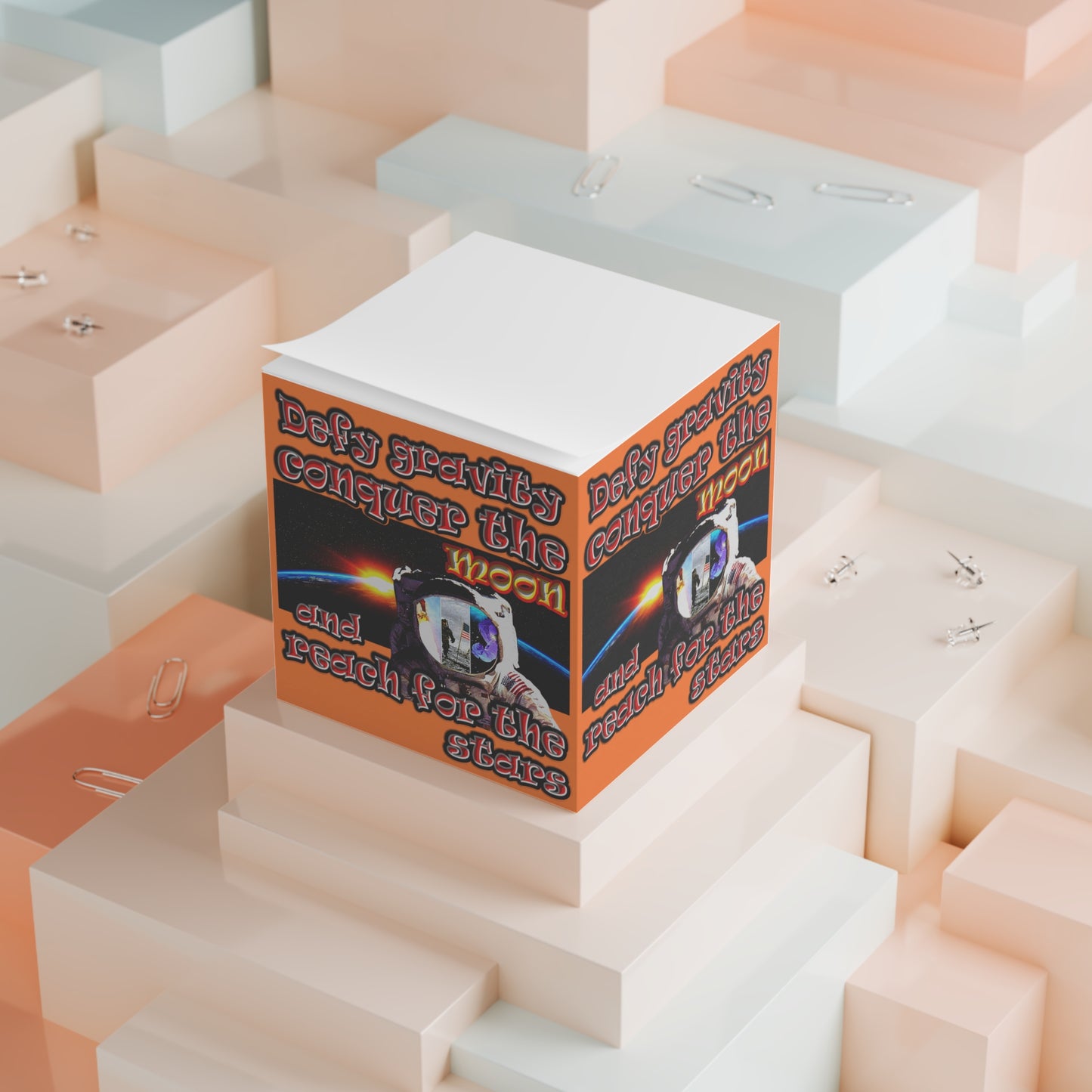 defy conquer reach - note cube (crusta)