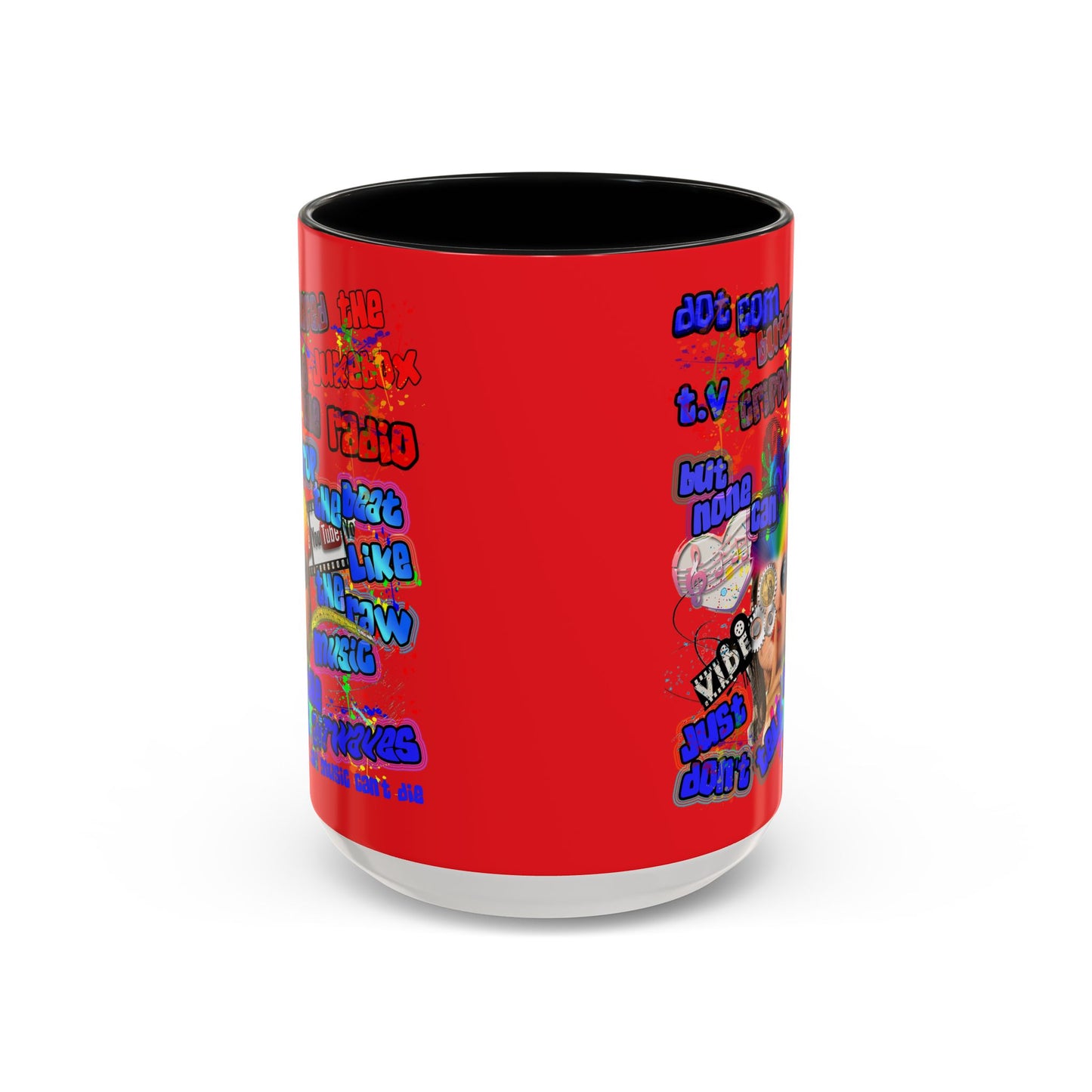 drop the beat - Accent Mug (yellow)