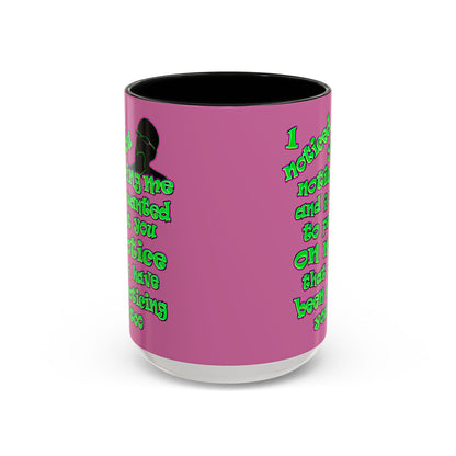 noticed you noticing - Accent Mug (light pink)
