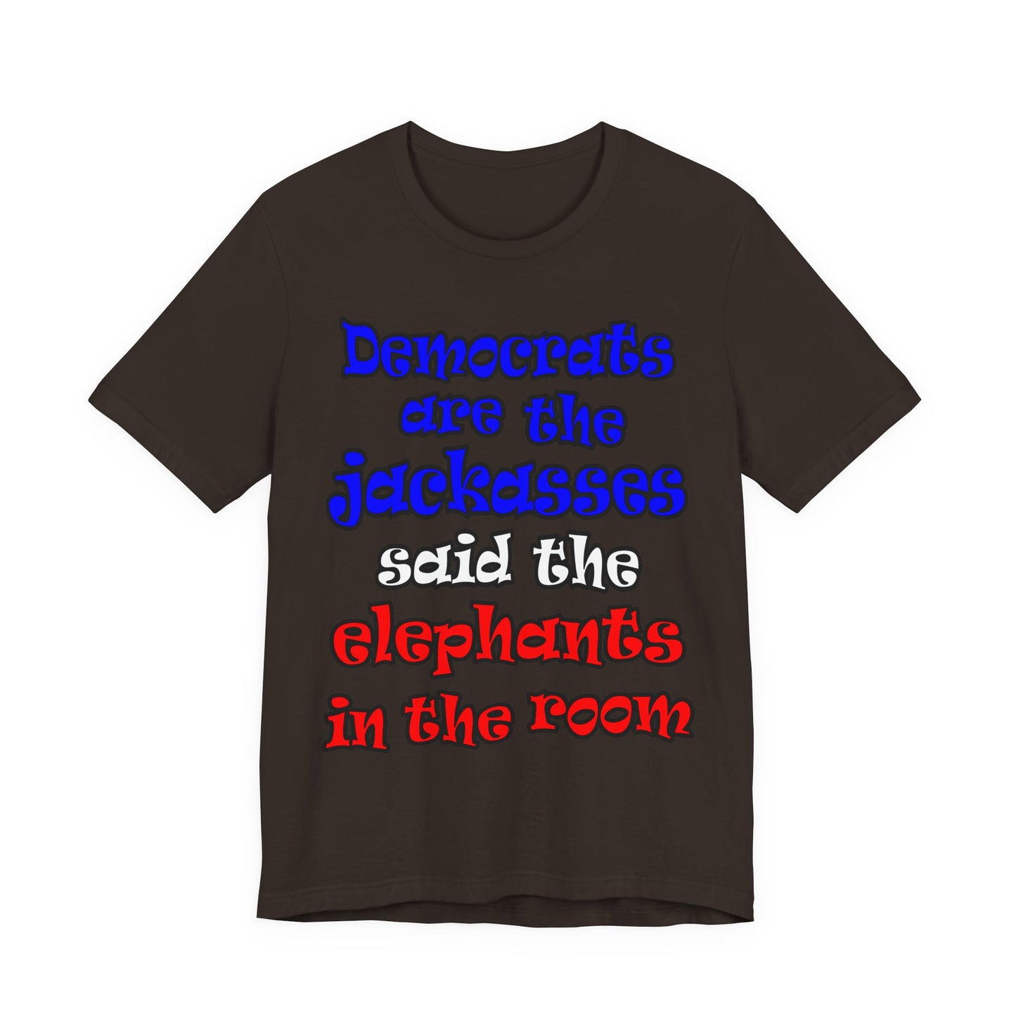 donkeys and elephants - Unisex Jersey Short Sleeve Tee