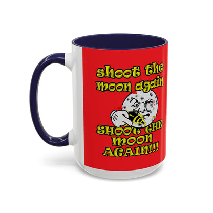 shoot the moon again - Accent Mug (red)
