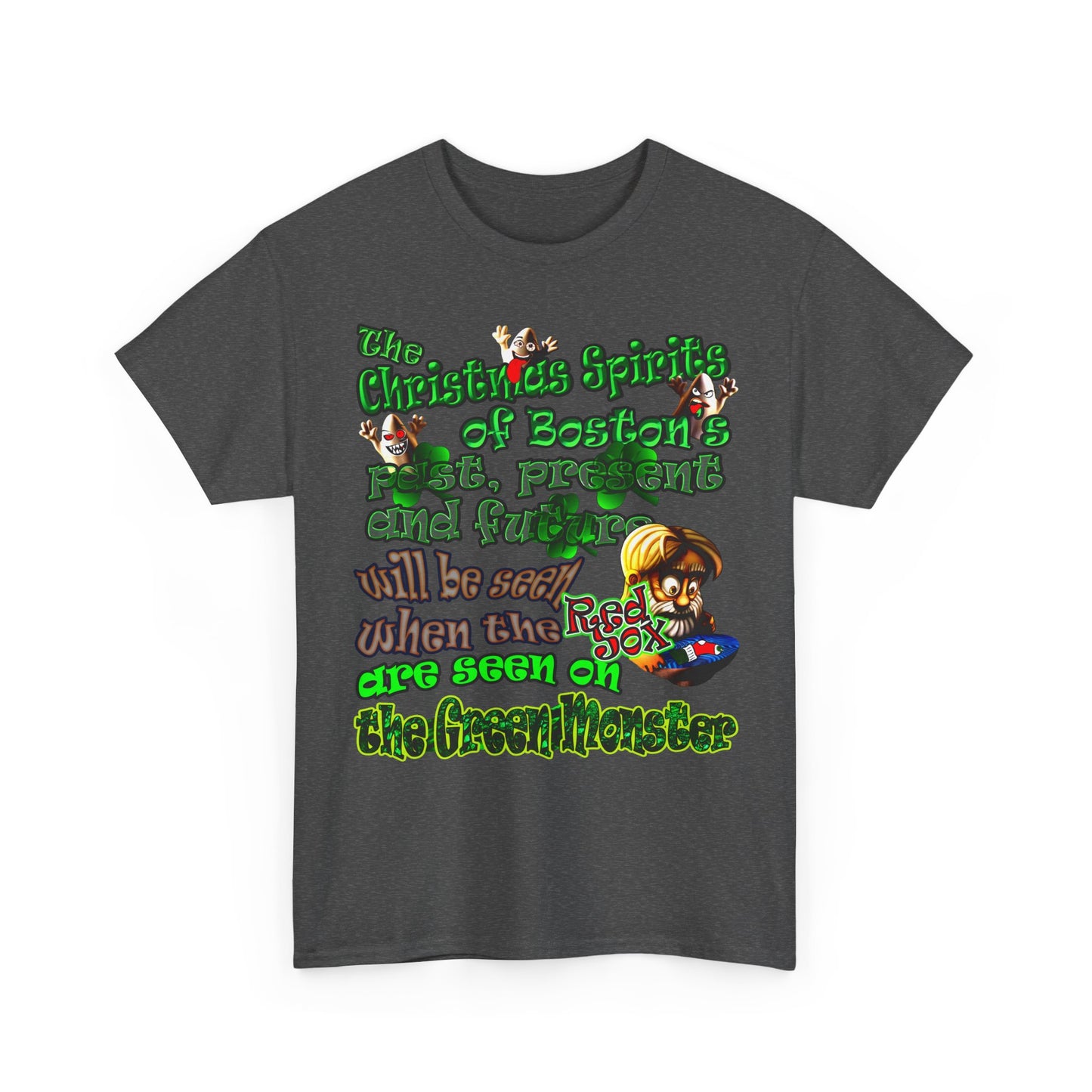 christmas spirits of boston - Unisex Heavy Cotton Tee