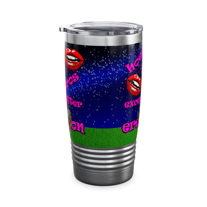 hoes b4 bros - Ringneck Tumbler, 20oz ('snoops' background)