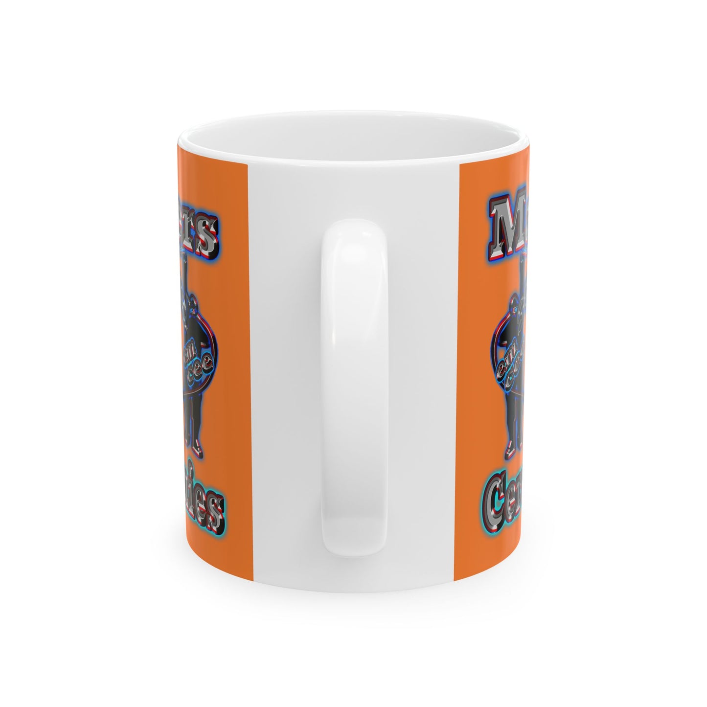 em cee squared - White Mug (crusta)