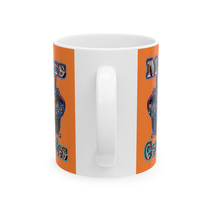 em cee squared - White Mug (crusta)