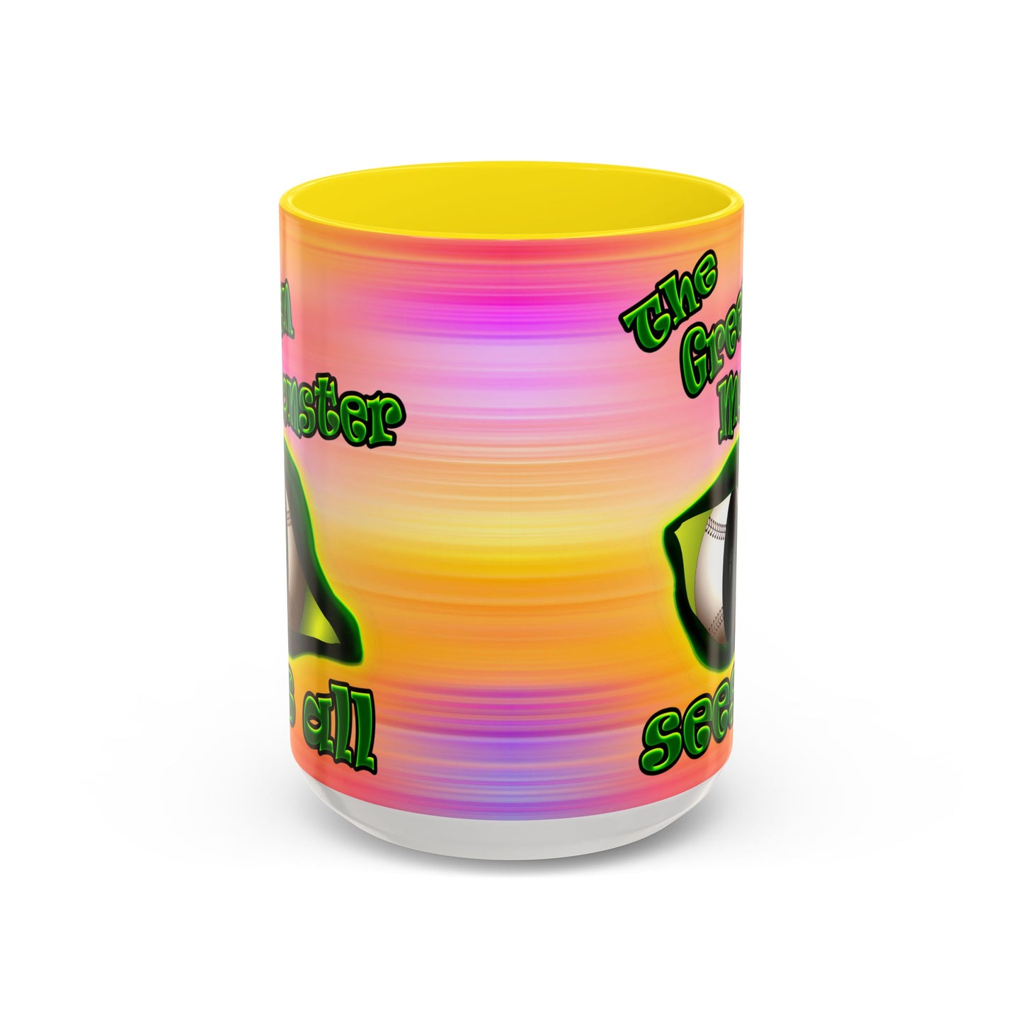 green monster - Accent Mug (color blur)
