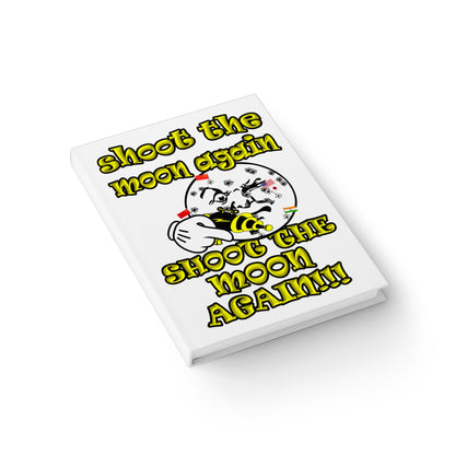 shoot the moon again - journal-lined (white)