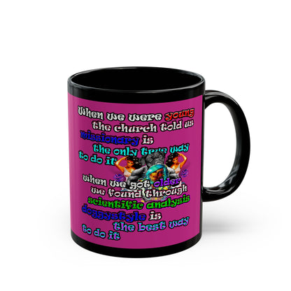 doggystyle - Black Mug (pink)