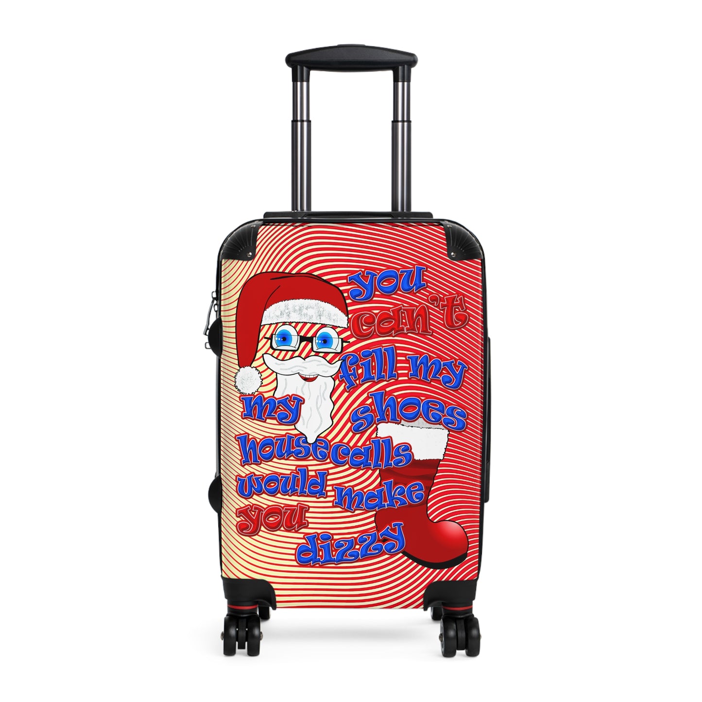 santa's shoes - Suitcase (yellow-orange wave)