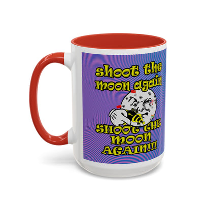 shoot the moon again - Accent Mug (light blue-purple wave)