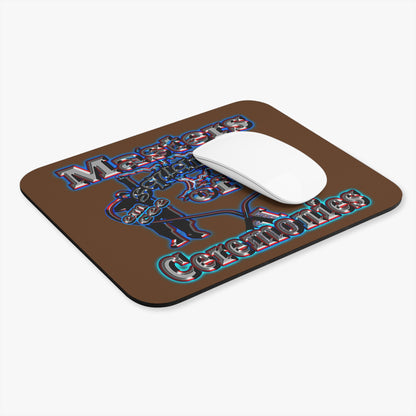 em cee squared - Mouse Pad (Rectangle) (brown)