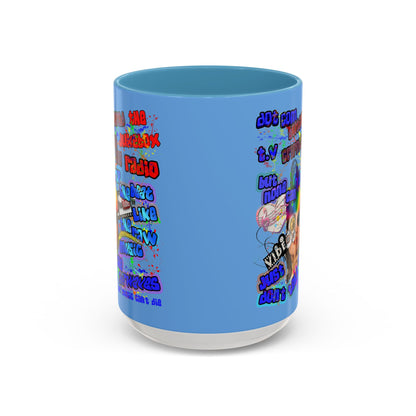 drop the beat - Accent Mug (light blue)