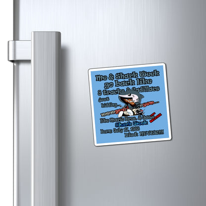 shark week - Magnets - (light blue)