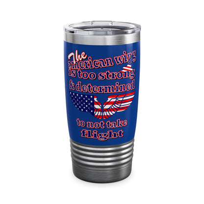american wing - Ringneck Tumbler, 20oz (dark blue)
