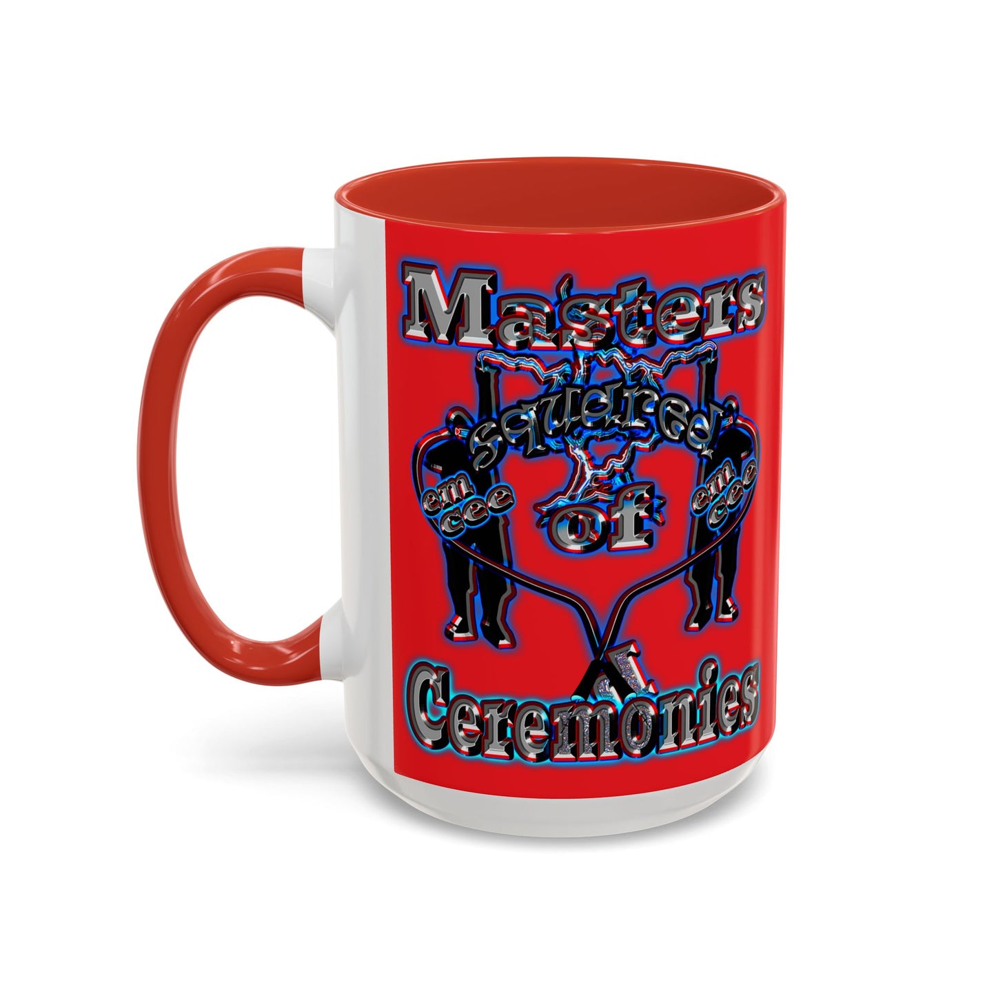 em cee squared - Accent Mug (red)