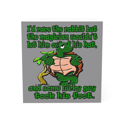 turtle race - note cube (grey)