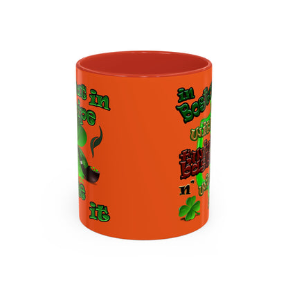 celtics logo - Accent Mug (orange)