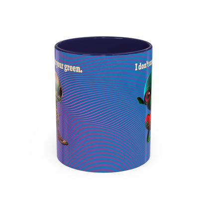 I don't care that your grey - Accent Mug (light blue-purple wave)