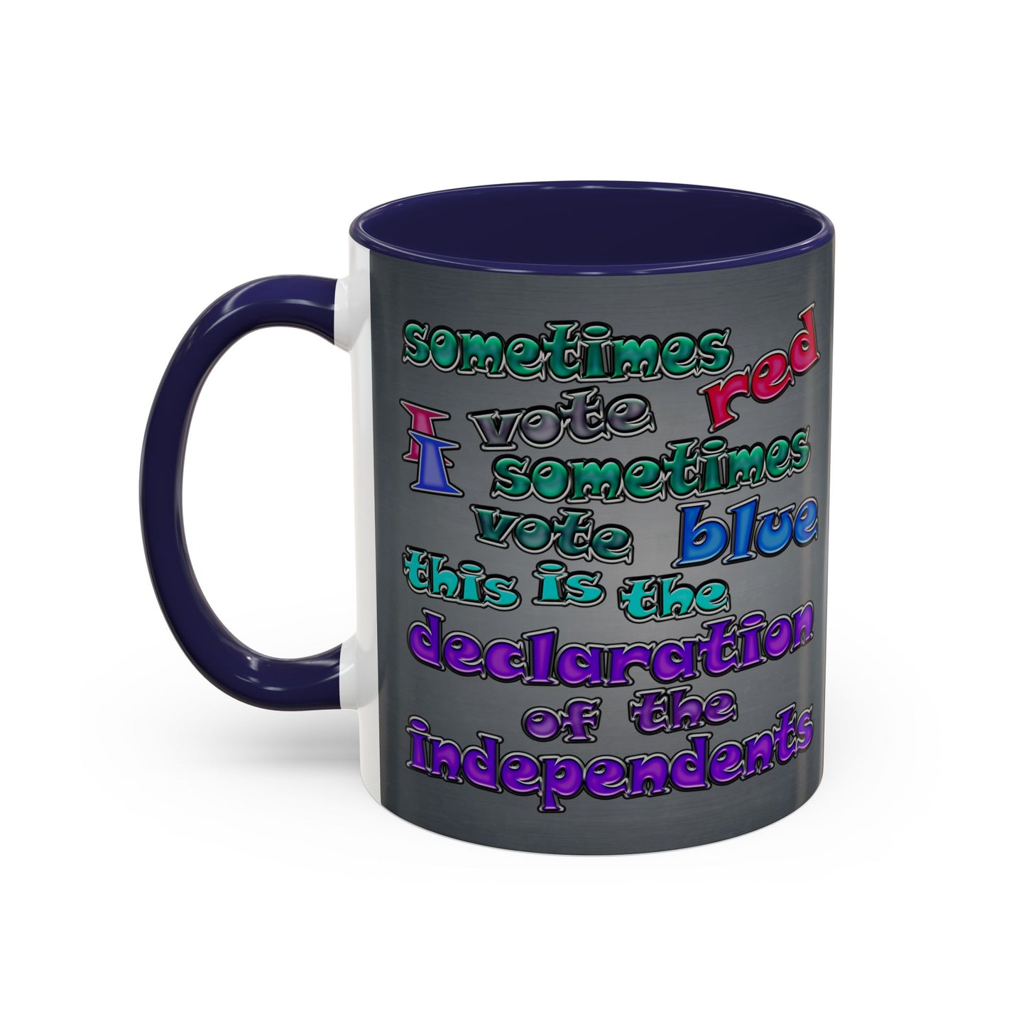 declaration of the independents - Accent Mug (grey-light grey)