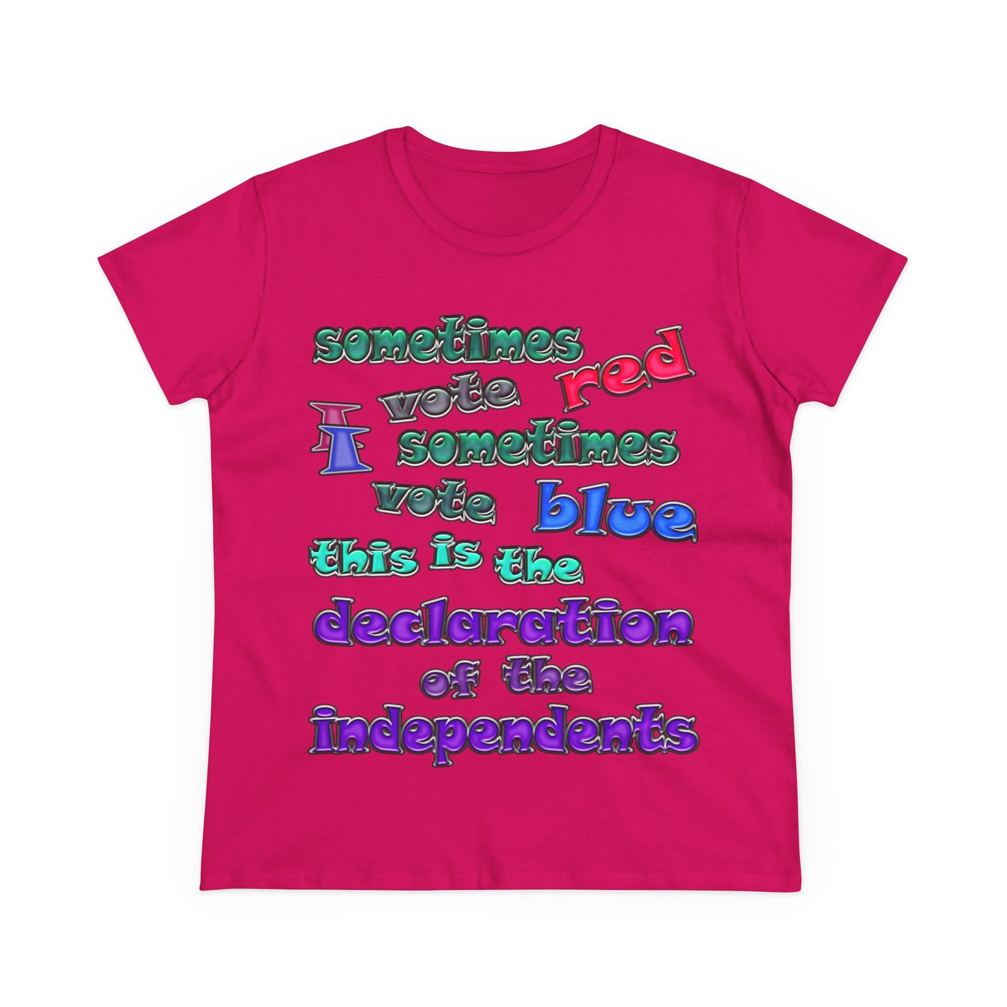 declaration of the independents - Women's Midweight Cotton Tee