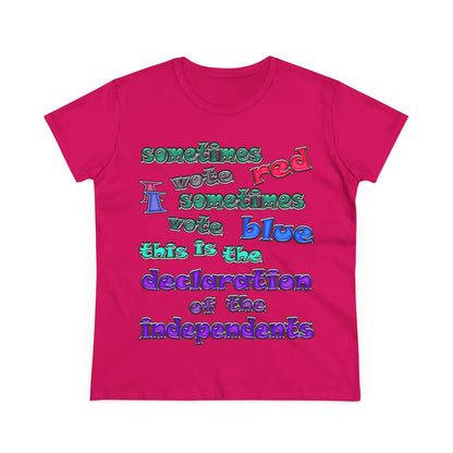 declaration of the independents - Women's Midweight Cotton Tee
