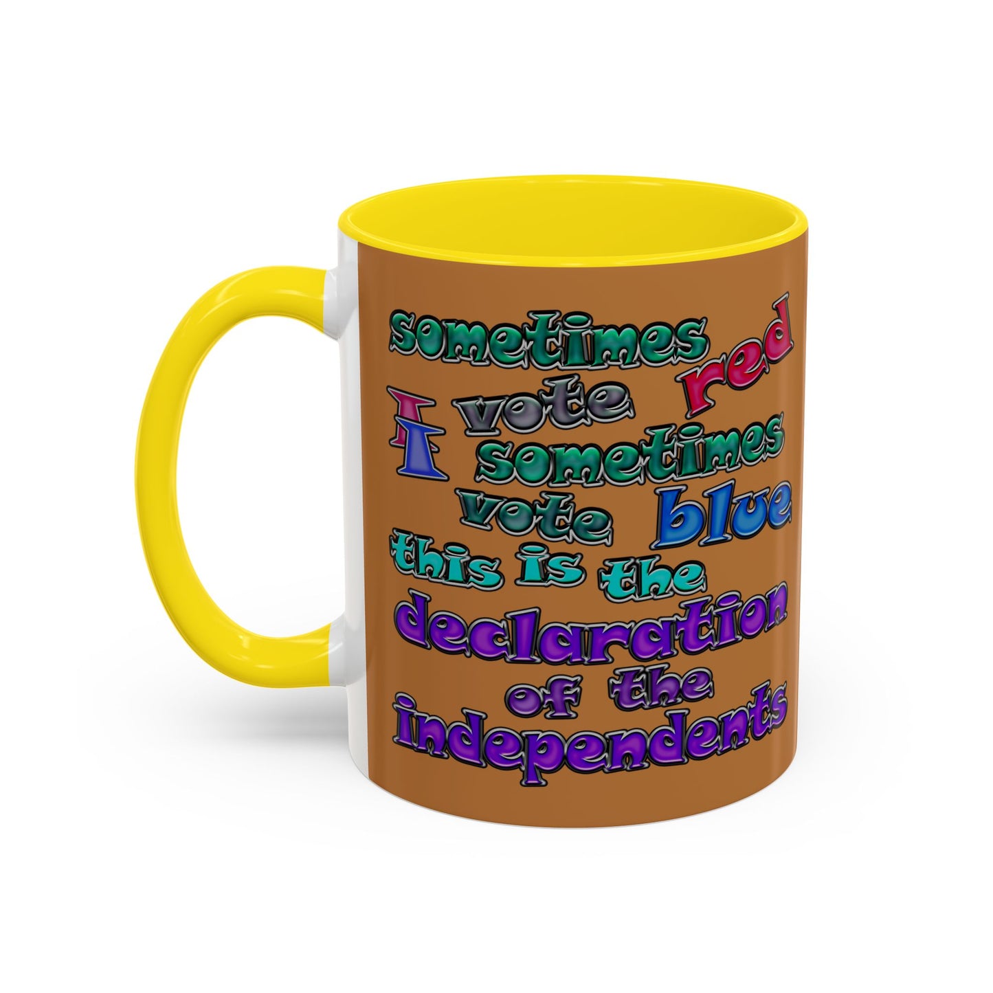 declaration of the independents - Accent Mug (light brown)