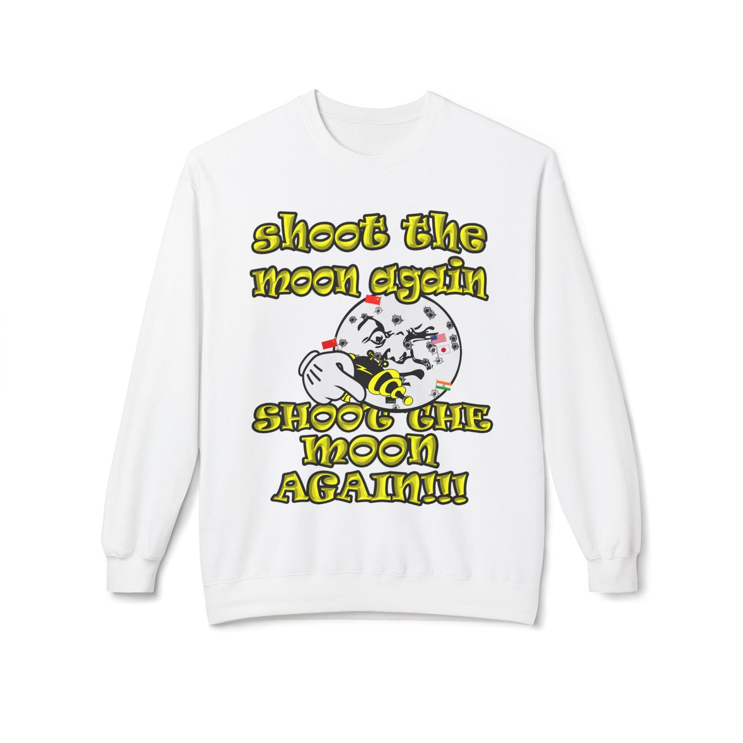 shoot the moon again - Unisex Midweight Softstyle Fleece Crewneck Sweatshirt