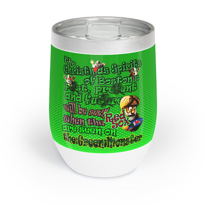 christmas spirits of boston - Chill Wine Tumbler (logo green)