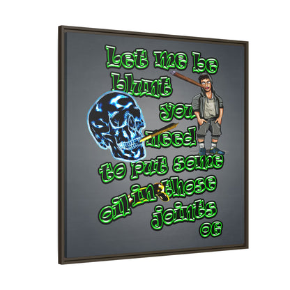 og - framed canvas art (grey-light grey)