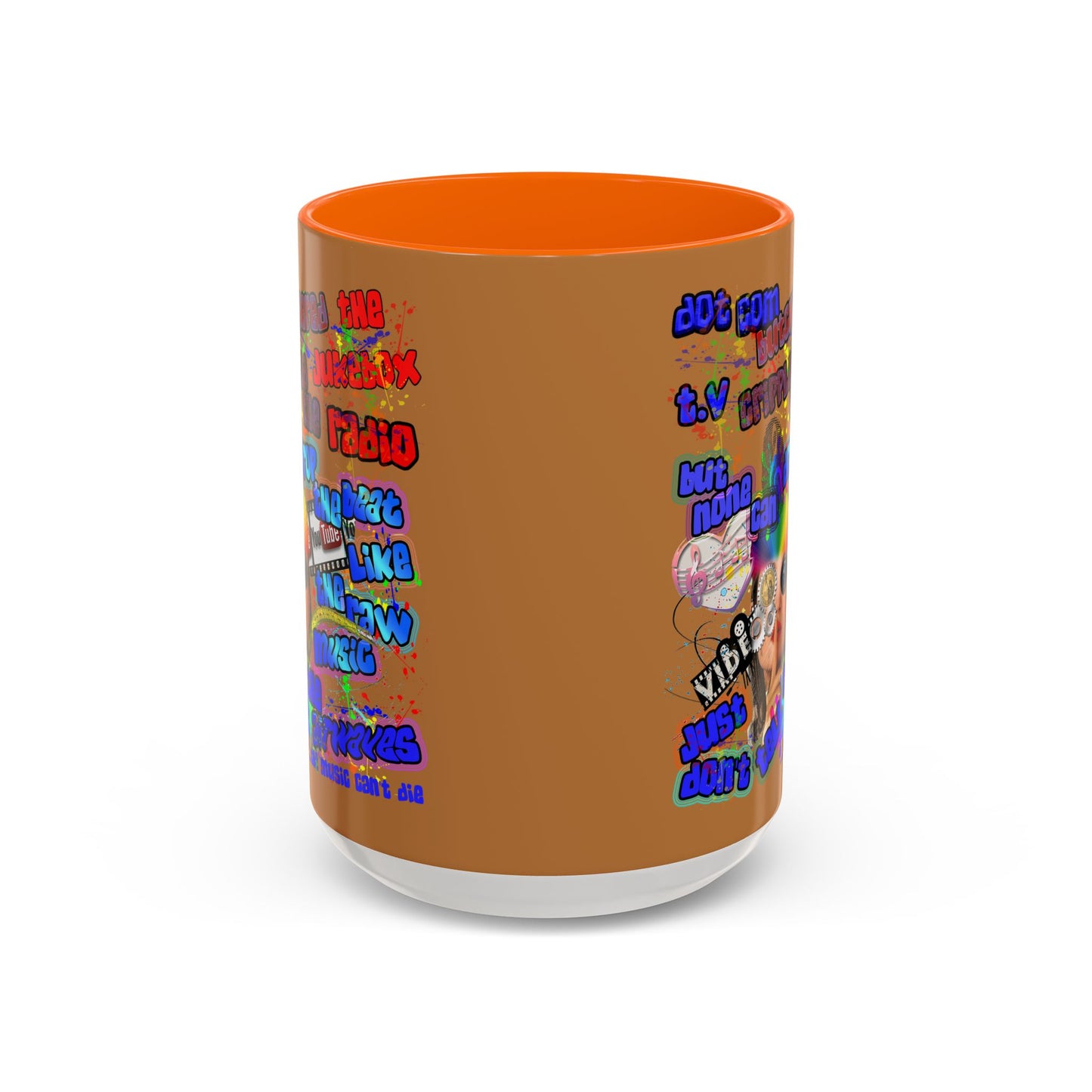 drop the beat - Accent Mug (light brown)