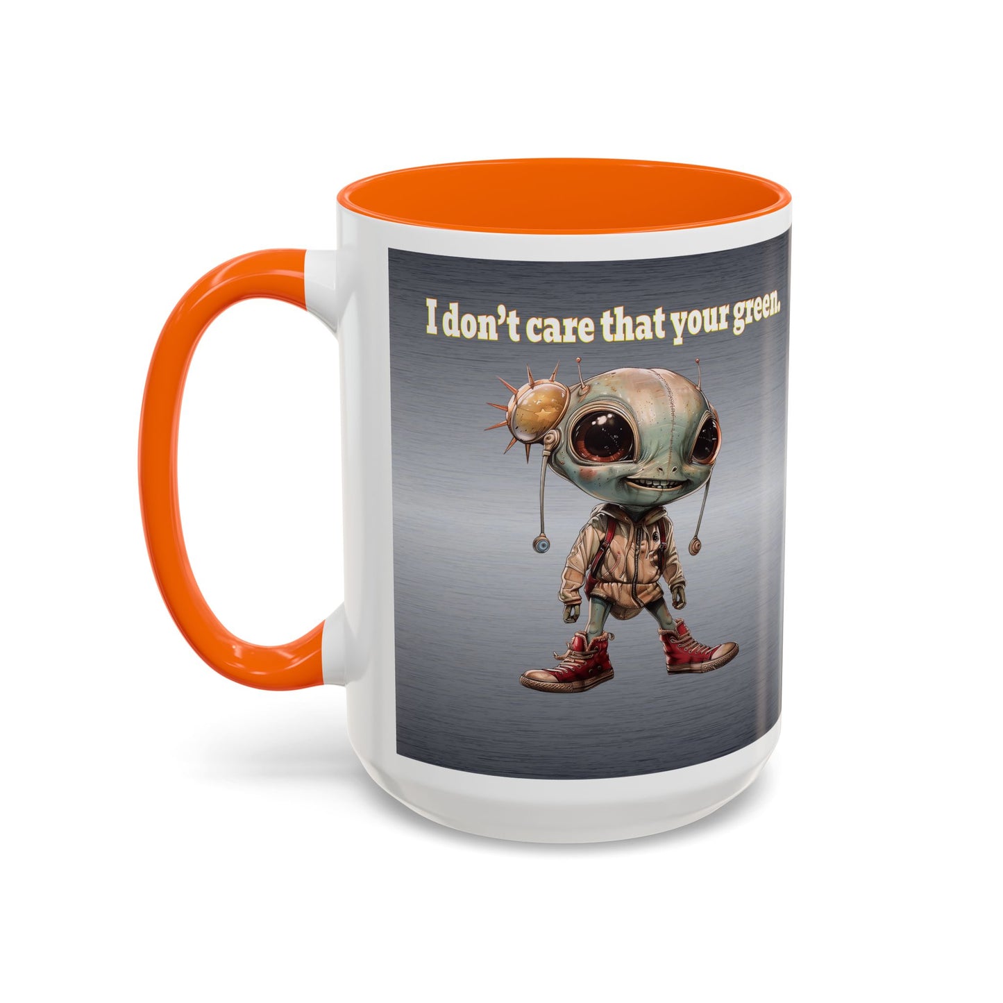 I don't care that your grey - Accent Mug (brushed nickel)