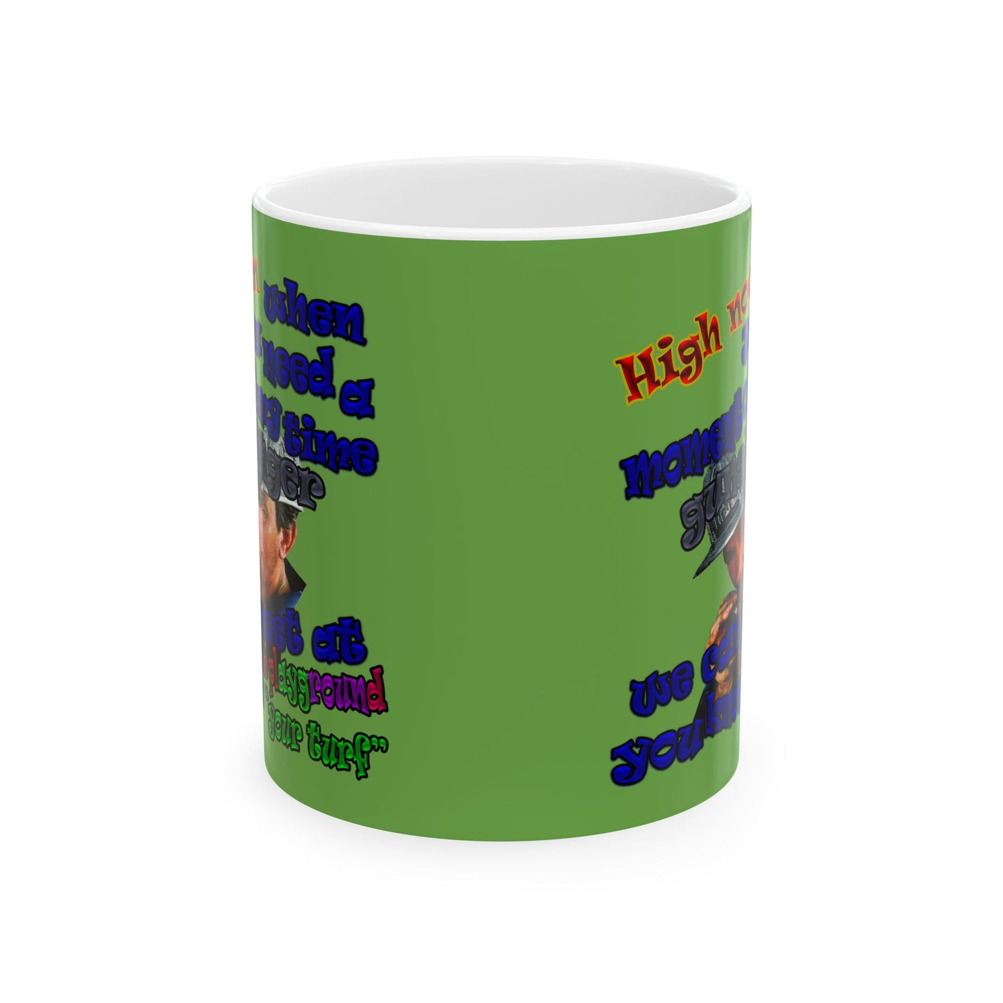 high noon - White Mug (green)