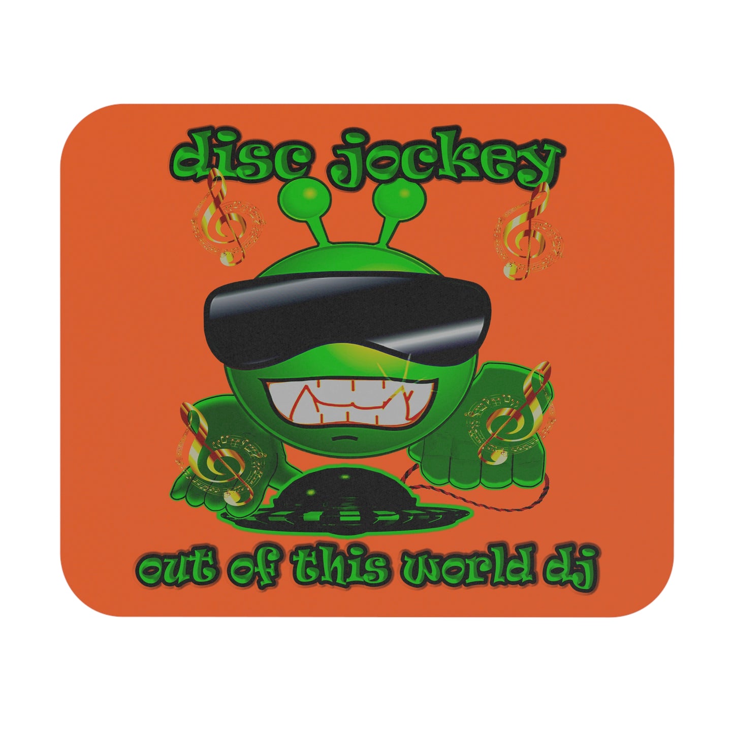 disc jockey - Mouse Pad (Rectangle) (orange)