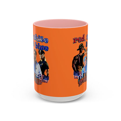 rw&b lives matter - Accent Mug (crusta)