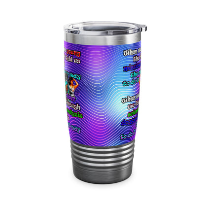 doggystyle - Ringneck Tumbler, 20oz (purple wave)