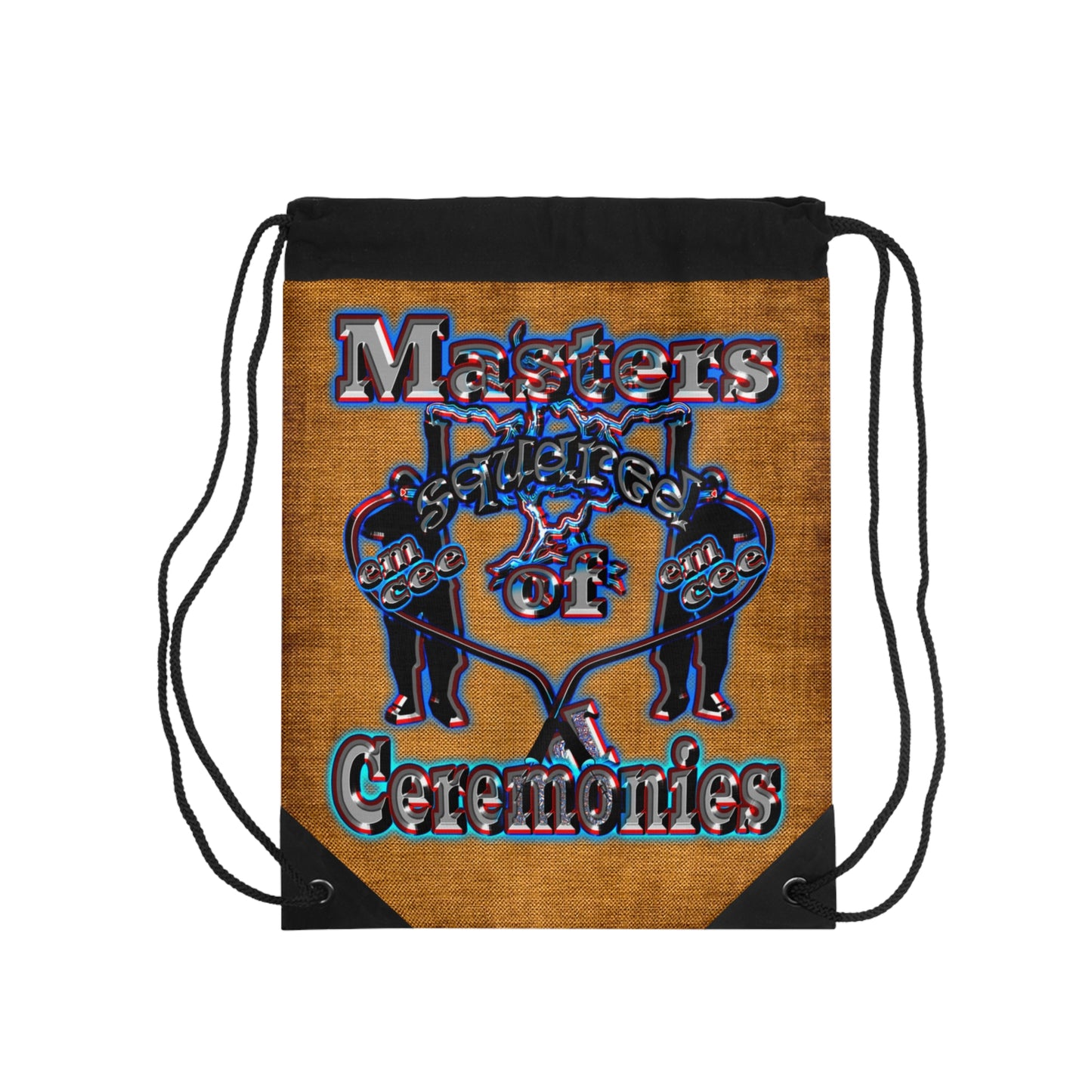 em cee squared - Drawstring Bag (dichromatic brown papyrus)
