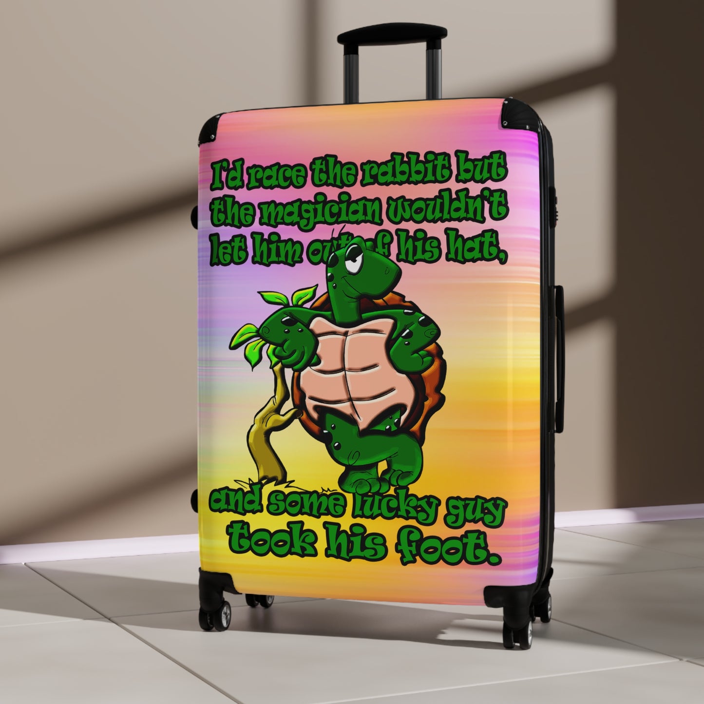 turtle race - Suitcase (color blur)