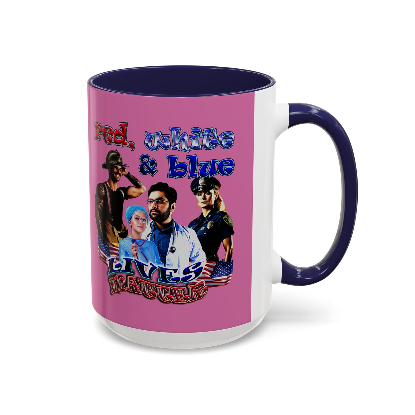 rw&b lives matter - Accent Mug (light pink)