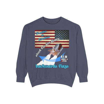 shoot for the stars - Unisex Garment-Dyed Sweatshirt
