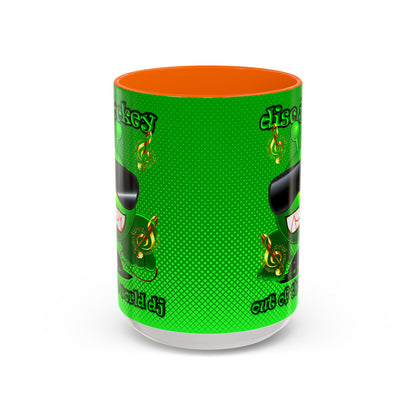 disc jockey - Accent Mug (logo green)