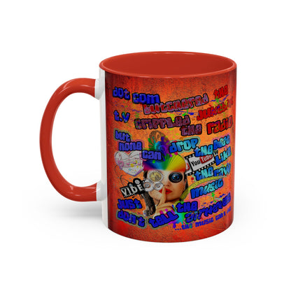 drop the beat - Accent Mug (burnt orange)