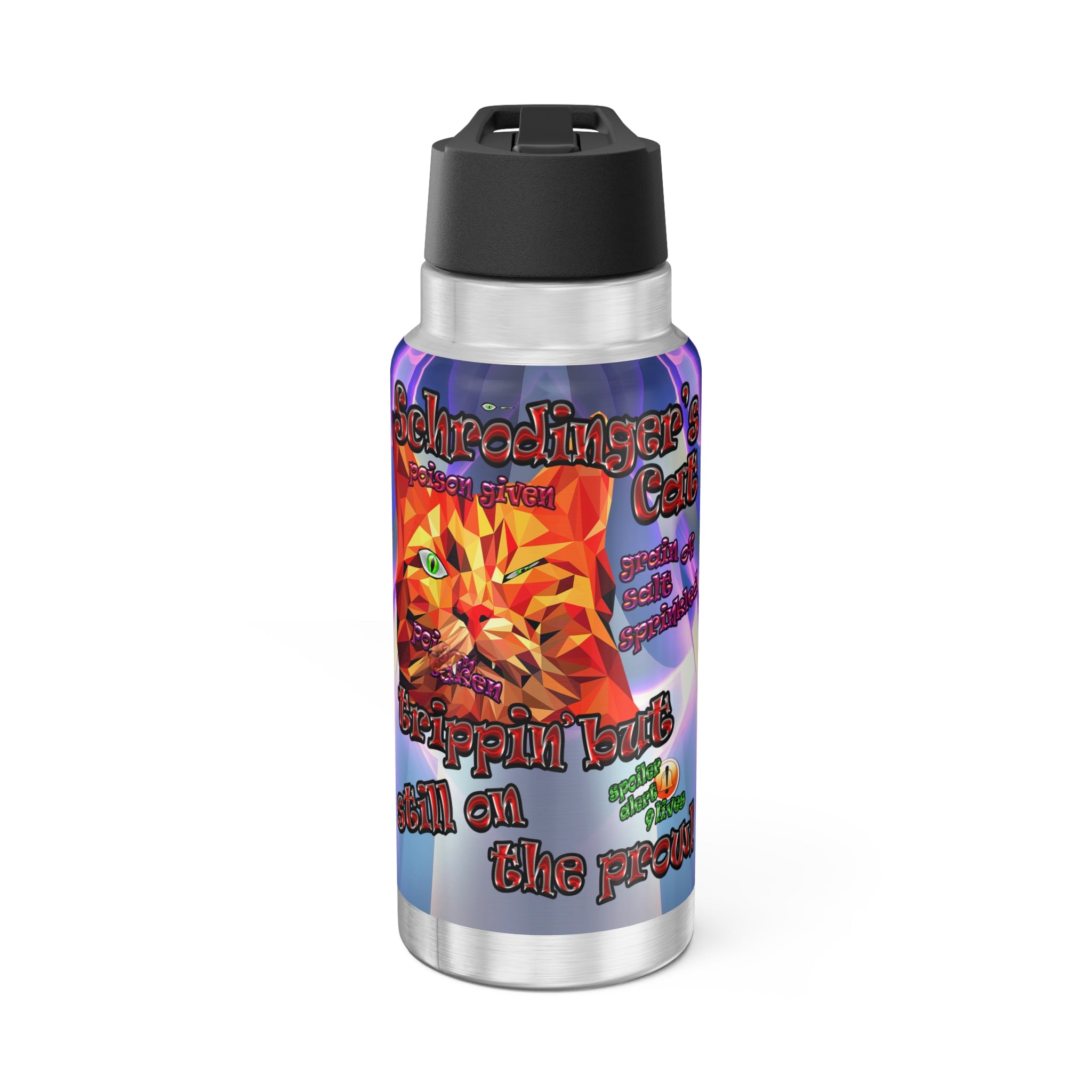 schrodinger's cat - Gator Tumbler, 32oz  (grey-pink wave)