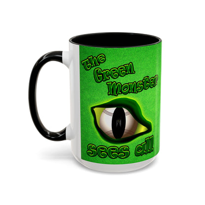 green monster - Accent Mug (green turf)