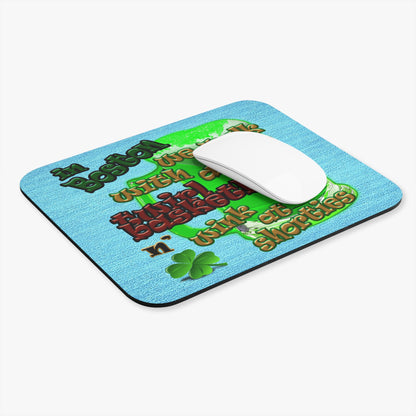 celtics logo - Mouse Pad (Rectangle) (faded blue)