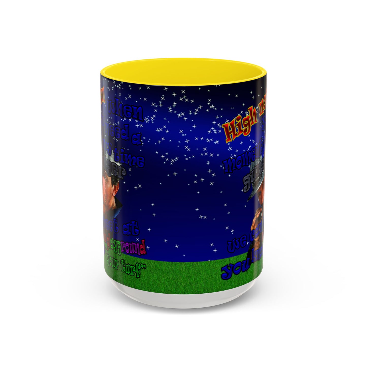 high noon - Accent Mug ('snoops' background)